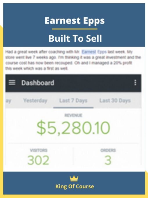 Earnest Epps – Built To Sell