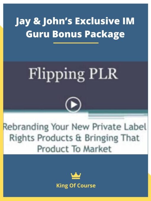 Jay & John’s Exclusive IM Guru Bonus Package