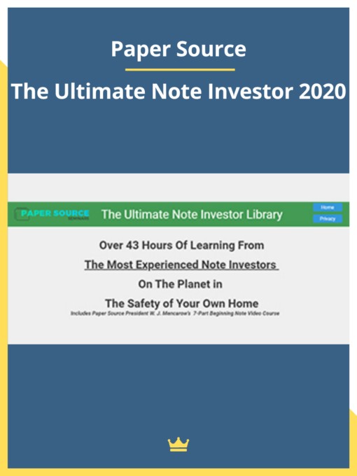 Paper Source – The Ultimate Note Investor 2020