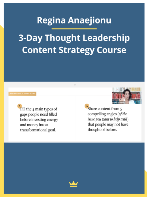 Regina Anaejionu – 3-Day Thought Leadership Content Strategy Course