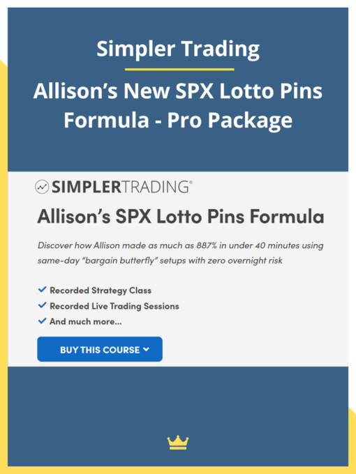 Simpler Trading – Get Allison’s New SPX Lotto Pins Formula – Pro Package