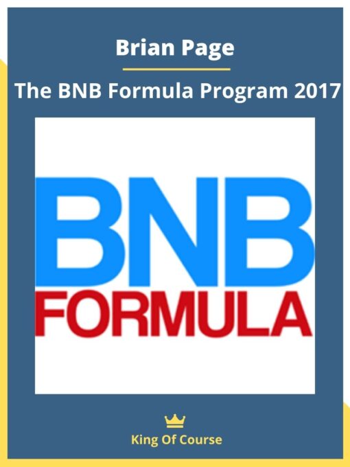 Brian Page – The BNB Formula Program 2017