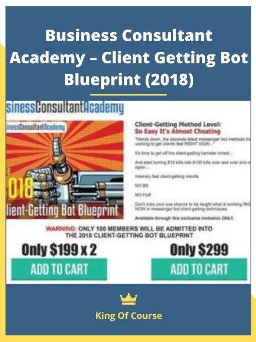 Business Consultant Academy – Client Getting Bot Blueprint (2018)