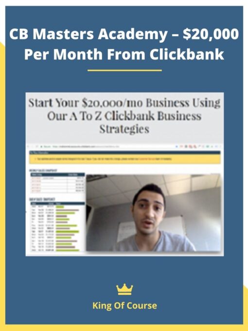 CB Masters Academy – $20,000 Per Month From Clickbank