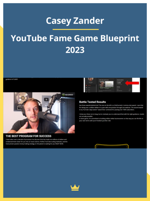 Casey Zander – YouTube Fame Game Blueprint 2023