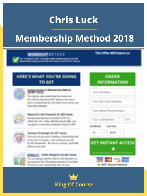 Chris Luck – Membership Method 2018