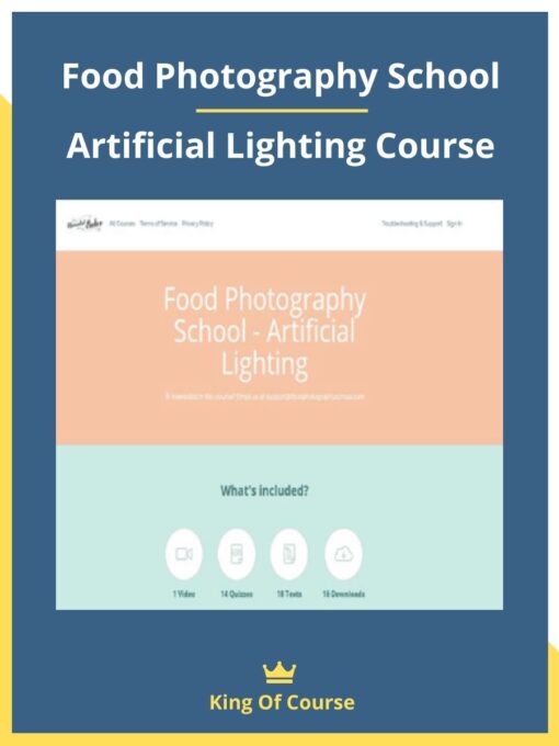 Food Photography School – Artificial Lighting Course