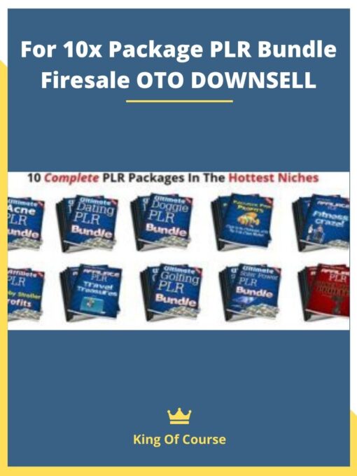 For 10x Package PLR Bundle Firesale OTO DOWNSELL