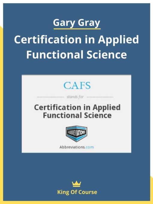 Gary Gray – Certification in Applied Functional Science
