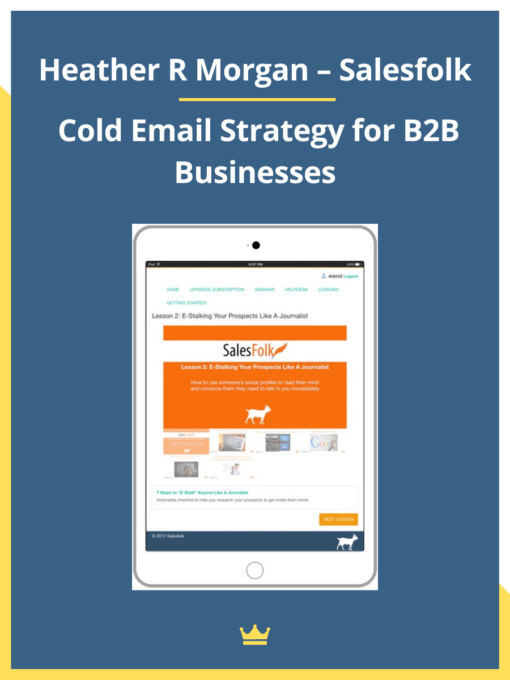 Heather R Morgan – Salesfolk – Cold Email Strategy for B2B Businesses