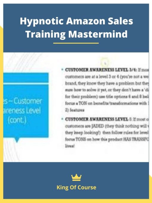 Hypnotic Amazon Sales Training Mastermind