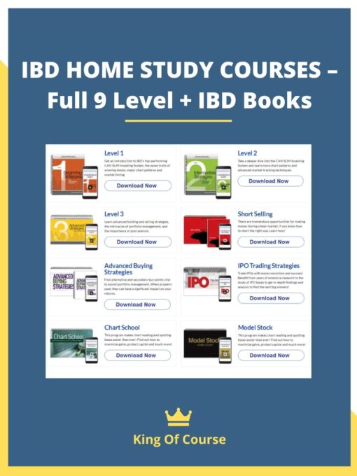 IBD HOME STUDY COURSES – Full 9 Level + IBD Books