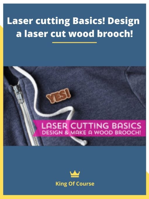 Laser cutting Basics! Design a laser cut wood brooch!