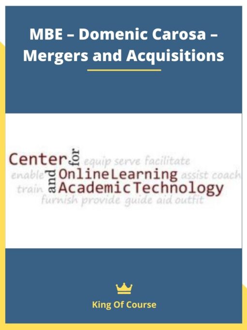 MBE – Domenic Carosa – Mergers and Acquisitions