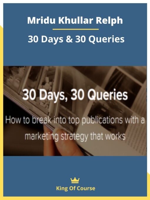 Mridu Khullar Relph – 30 Days & 30 Queries