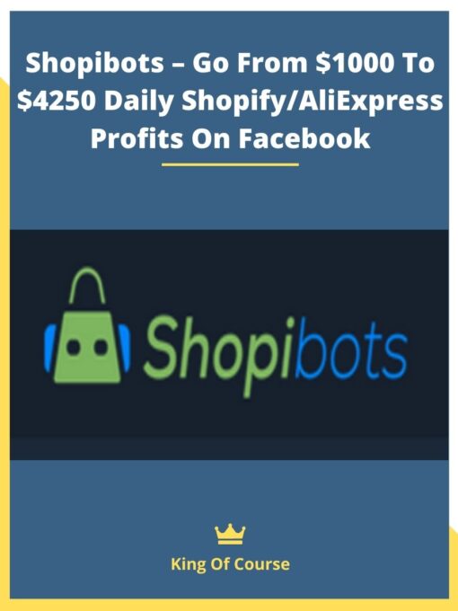 Shopibots – Go From $1000 To $4250 Daily Shopify/AliExpress Profits On Facebook